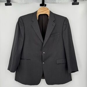Burberry London Men's 50 Regular Darkโ Gray 100% Wool Suit Jacket